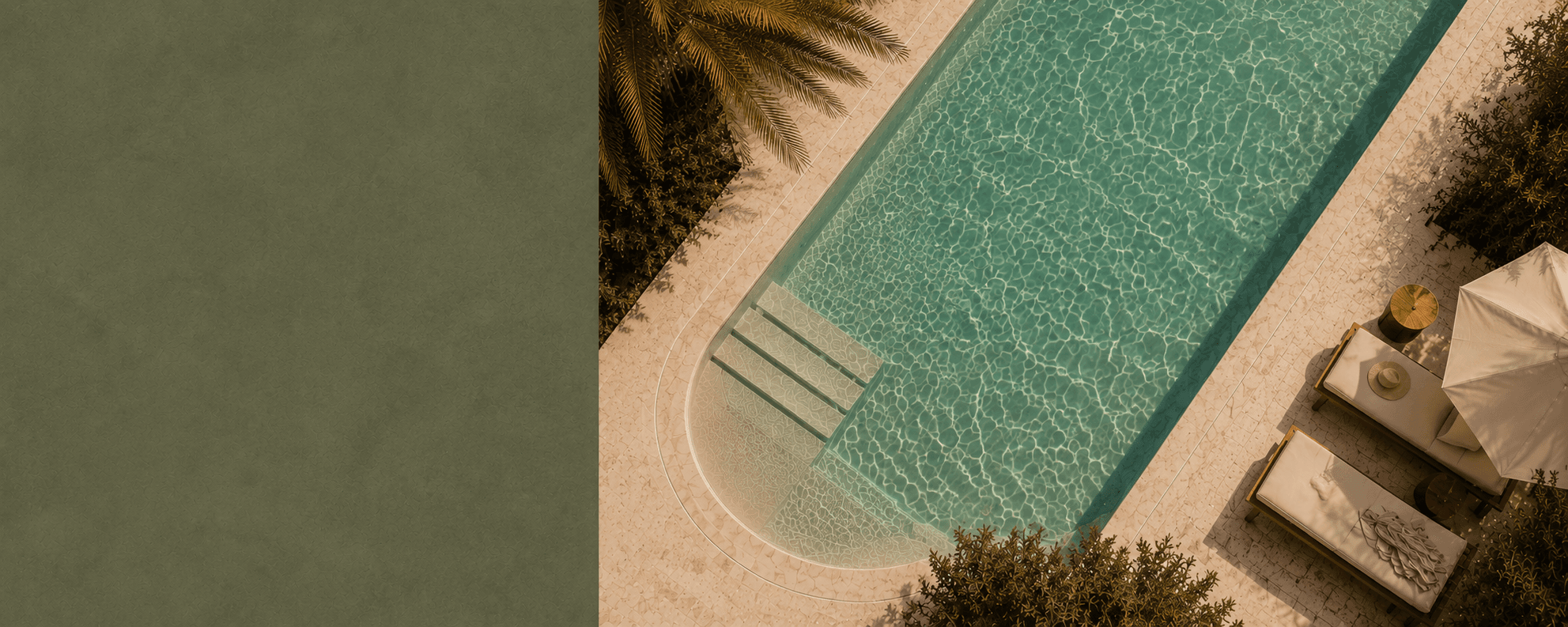 Boutique hotel pool